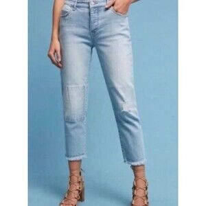 PILCRO & THE LETTERPRESS Hyphen Light Wash High Rise Boyfriend Jeans Size 29